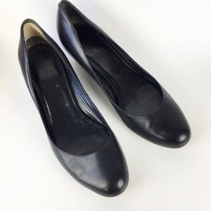 Cole Hann leather wedges